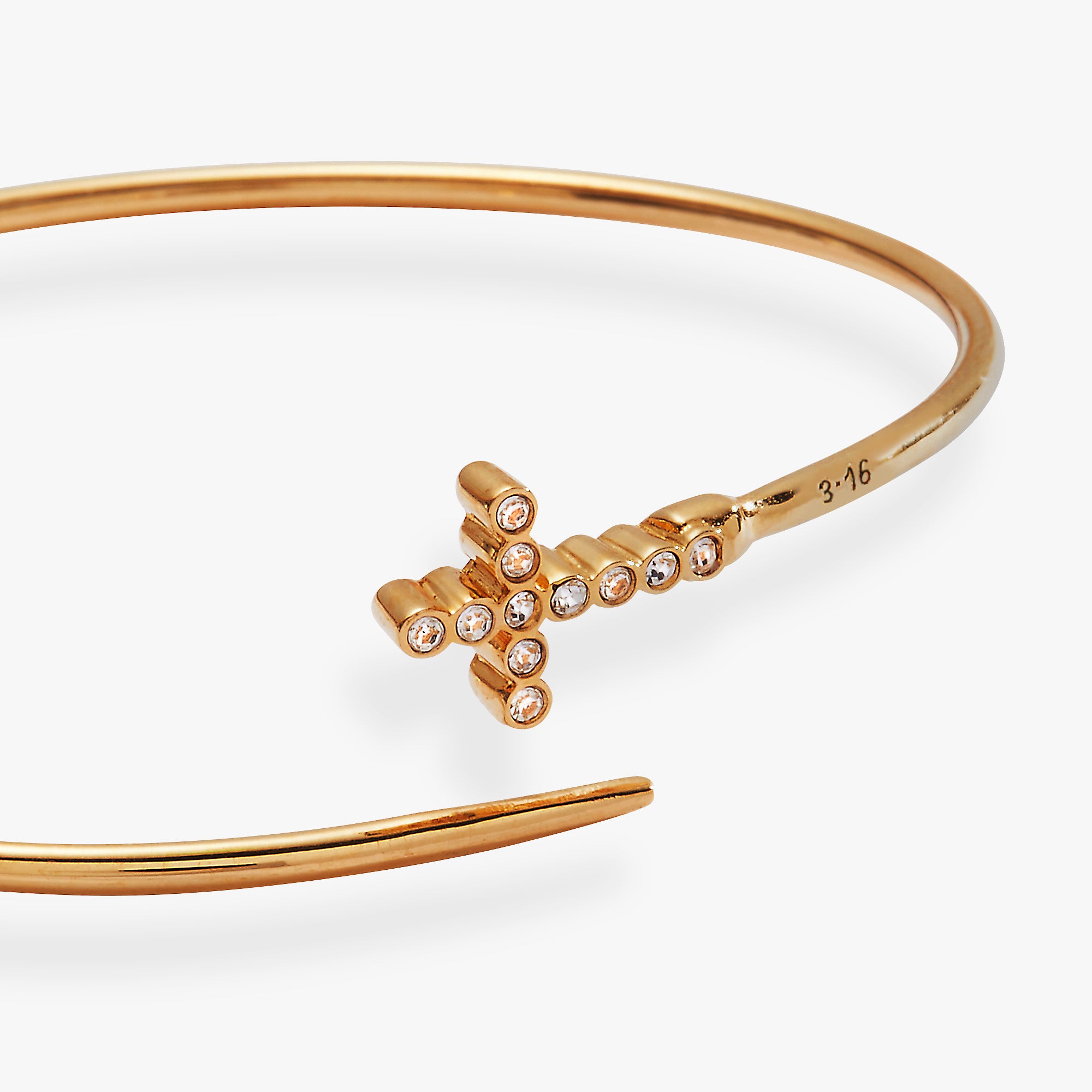 Faith Bespoken Cross Cuff Bracelet - Elegant Religious Jewelry for Women - Perfect for Church, Weddings & Everyday Wear