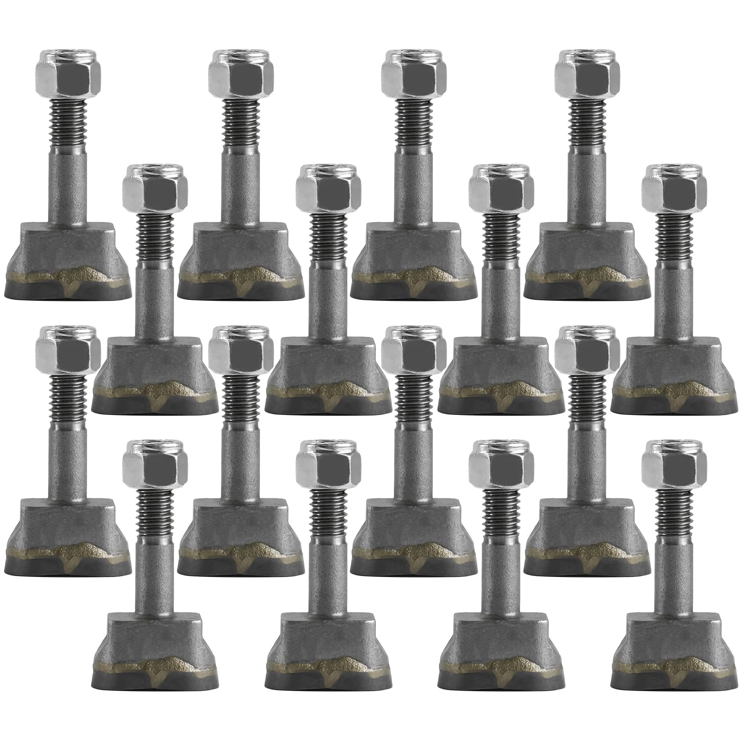 16 Pack Aftermarket Stump Grinder Teeth Replacement - Compatible with Yellow Jacket Stump Grinder | Durable Cutting Teeth for Tree Stump Removal & Landscaping Projects