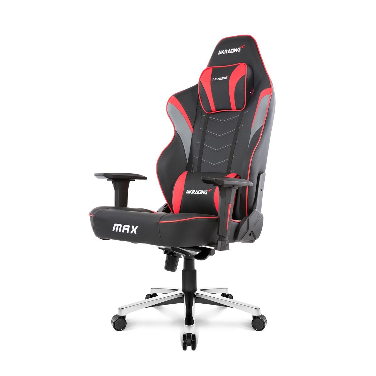 AKRACING MAX Series Ergonomic Gaming Chair - Red | High Back Racing Style with Lumbar Support | Perfect for PC, Office & Esports Gamers