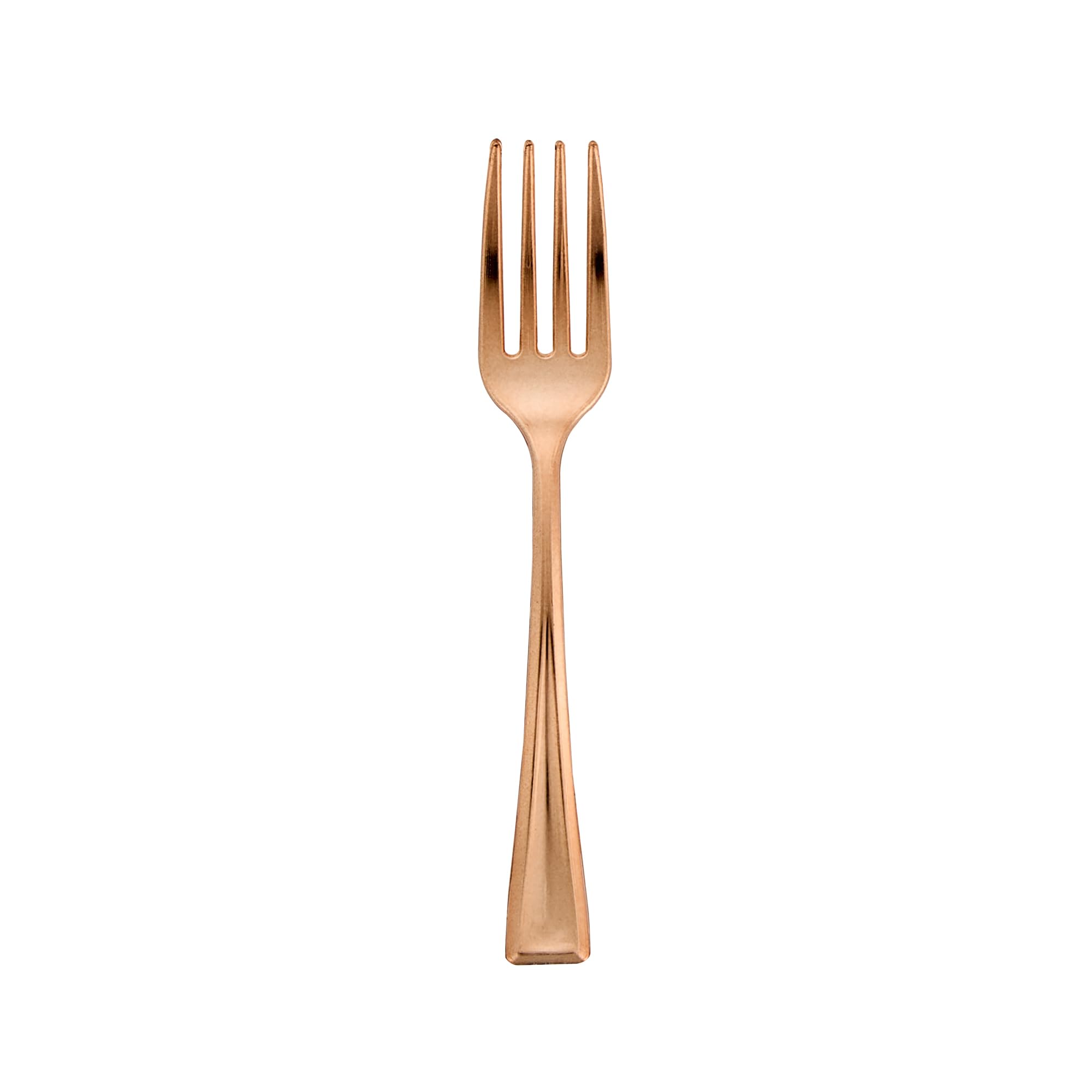 500-Pack 4 Inch Mini Plastic Forks - Heavy-Duty Disposable Appetizer Forks in Rose Gold for Hors D'oeuvres, Desserts, Samples | Perfect for Parties, Weddings, Catering & Events - Elegant & Durable