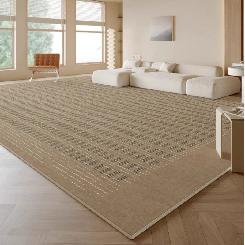 Luxury Cora Velvet WaterShield Textured Area Rug for Living Room - Soft, Stain-Resistant & Durable - Perfect for Home Decor, Family Gatherings & Cozy Spaces