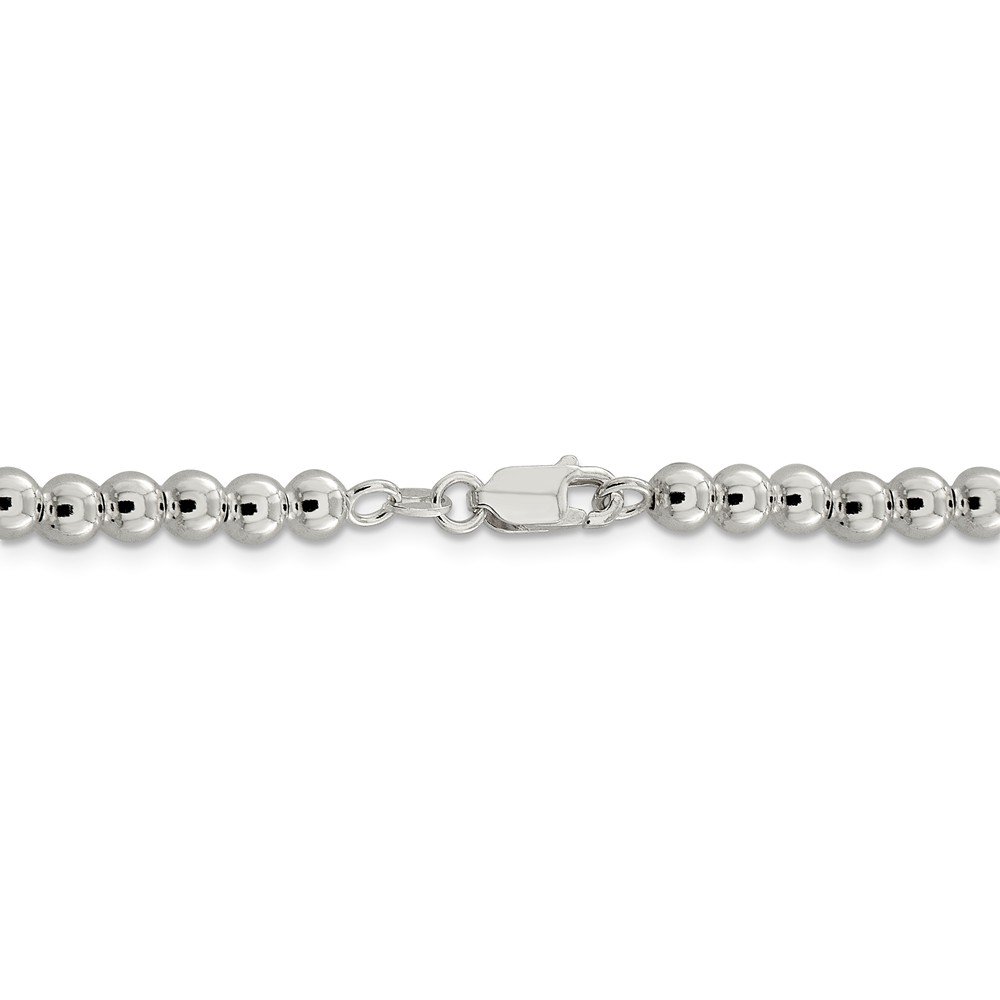 925 Sterling Silver 5mm Beaded Box Chain Necklace with Secure Lobster Clasp - Elegant Jewelry Gift for Women, Perfect for Everyday Wear, Parties & Special Occasions