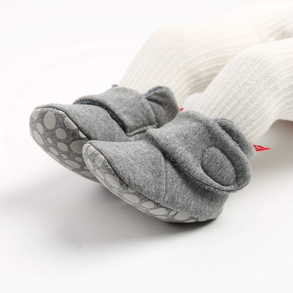 Ohwawadi Baby Slippers for Girls & Boys - Warm Infant Booties, Newborn Crib Shoes & Prewalker Socks - Soft Non-Slip Footwear for 0-24 Months - Perfect for Indoor Play, Nursery & First Steps