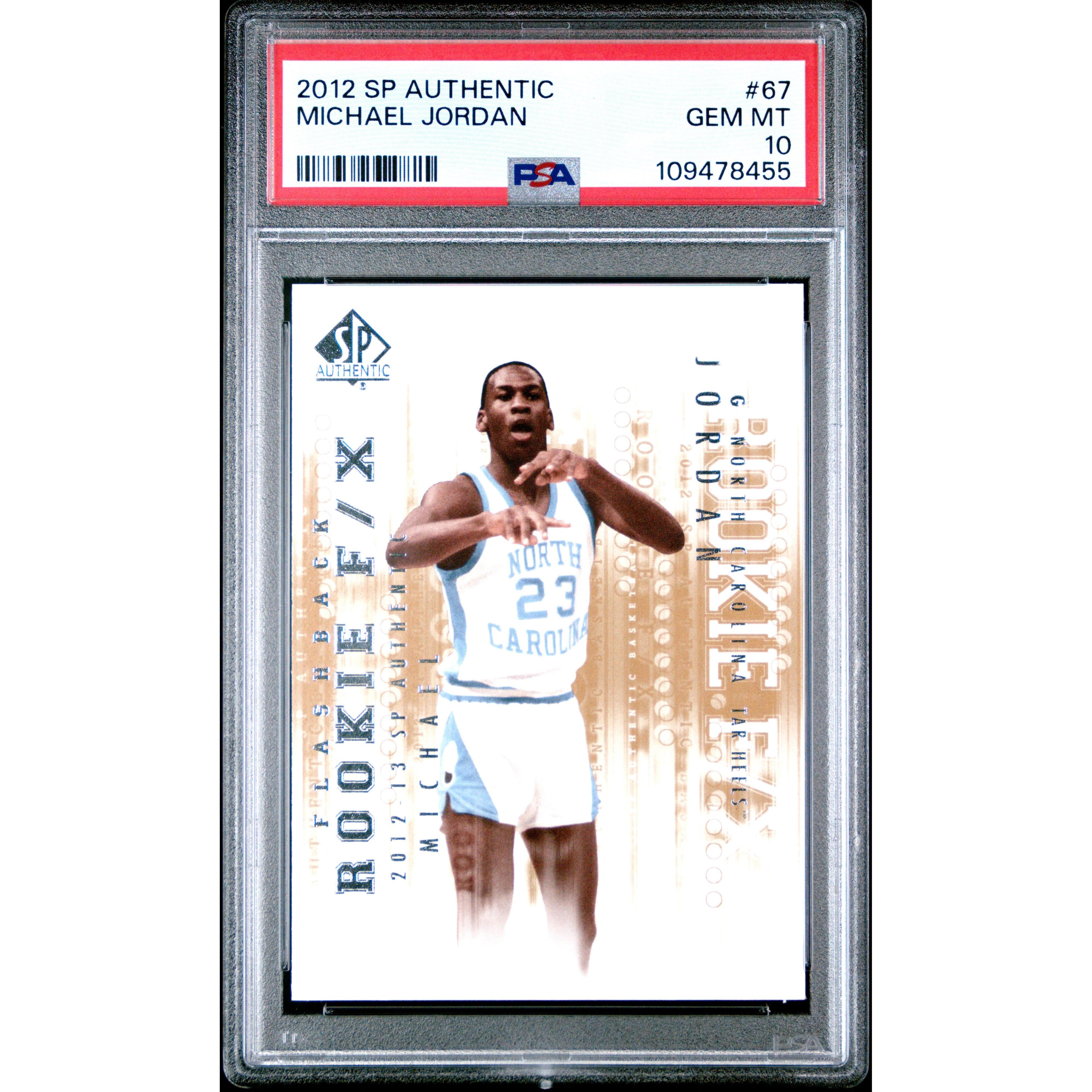 2012 SP Authentic Michael Jordan #67 PSA 10 Graded Basketball Card - Perfect for Collectors, Investors & Sports Memorabilia Enthusiasts