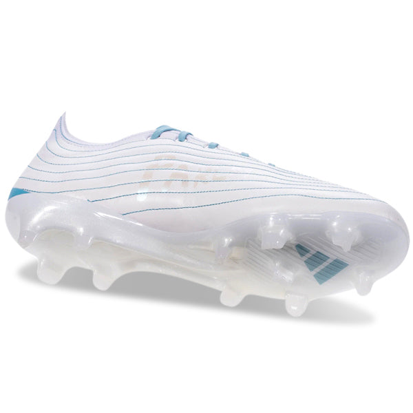 Adidas Copa Pure.1 FG Soccer Cleats - White/Grey/Blue | Firm Ground Football Boots for Men | Perfect for Matches & Training Sessions