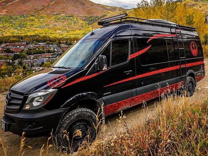 Aluminess Mercedes Sprinter 170WB Roof Rack for Cargo & Adventure (2007+ Extended Body) - Heavy Duty Aluminum Roof Rack for Camping, Overlanding & Outdoor Gear Storage