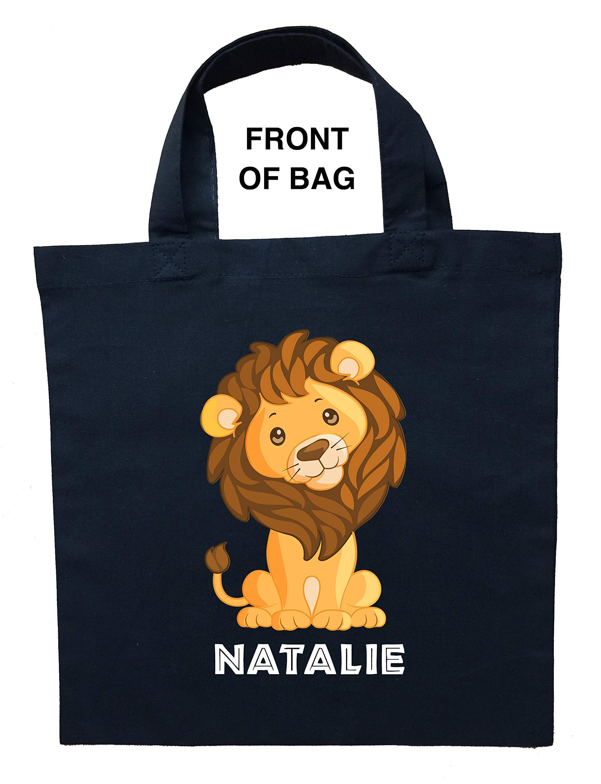 Custom Personalized Lion Halloween Trick or Treat Bag for Kids - Adorable Baby Lion Candy & Loot Bag for Halloween Parties, School Events & Costume Accessories