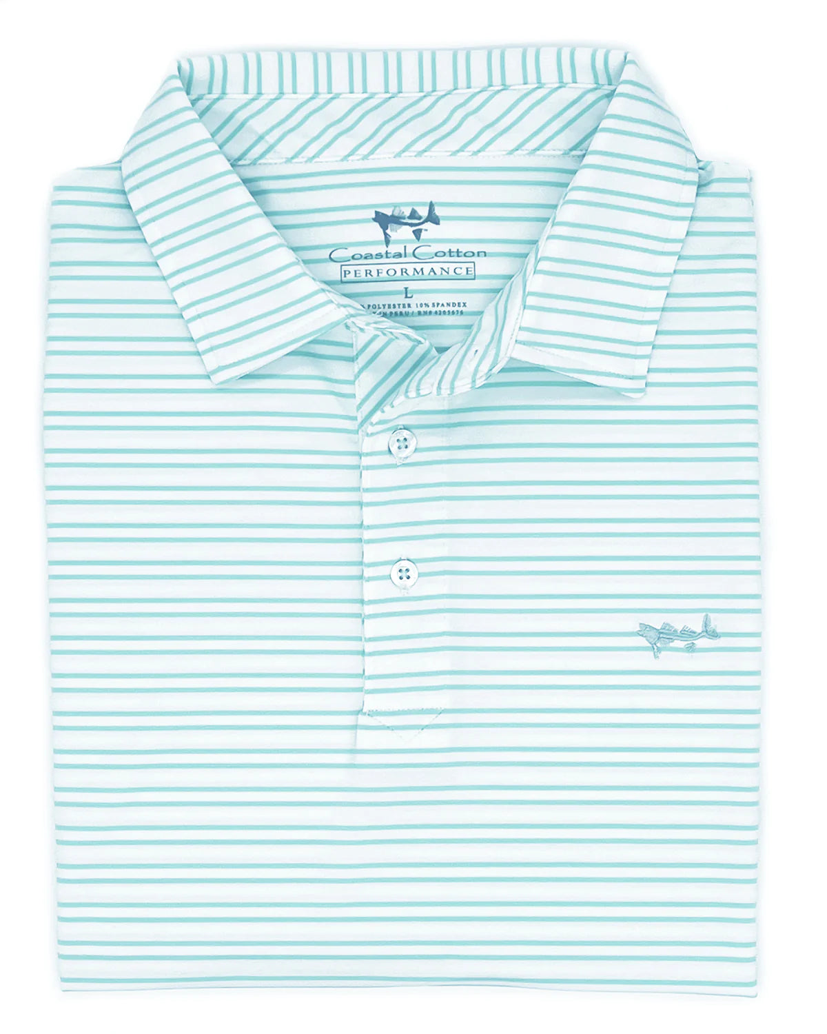 Premium Coastal Cotton Performance Polo Shirt for Men - Breathable, Moisture-Wicking & Comfortable - Perfect for Golf, Business Casual & Outdoor Activities