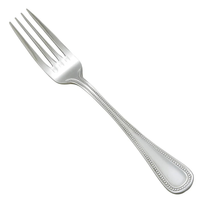 Winco Deluxe Pearl Dinner Fork - 12-Piece Set, Stainless Steel Flatware for Fine Dining, Elegant Table Setting & Special Occasions - Perfect for Restaurants, Weddings & Formal Events