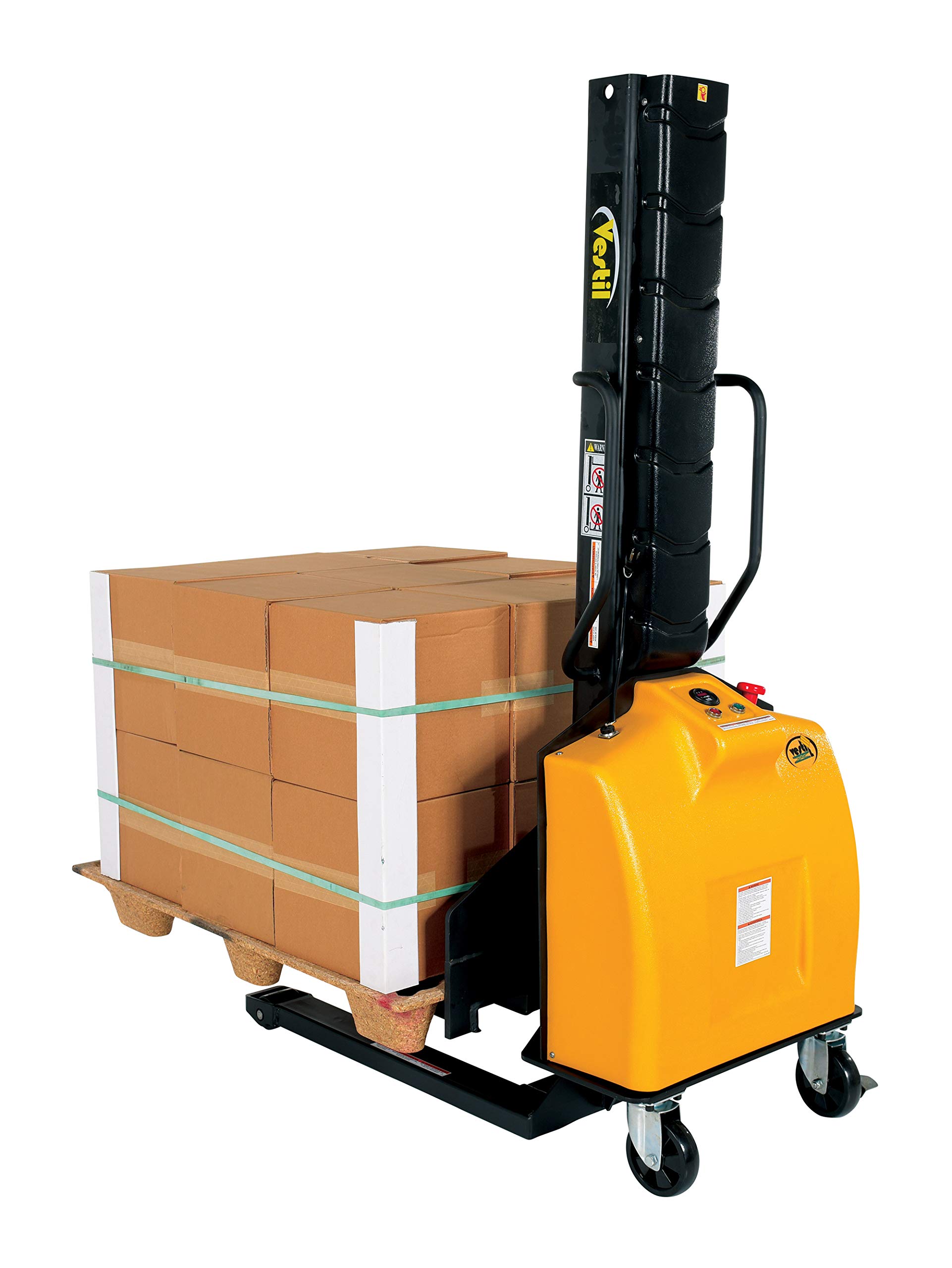 Vestil SLNM15-63-FF Electric Steel Narrow Mast Stacker - 63