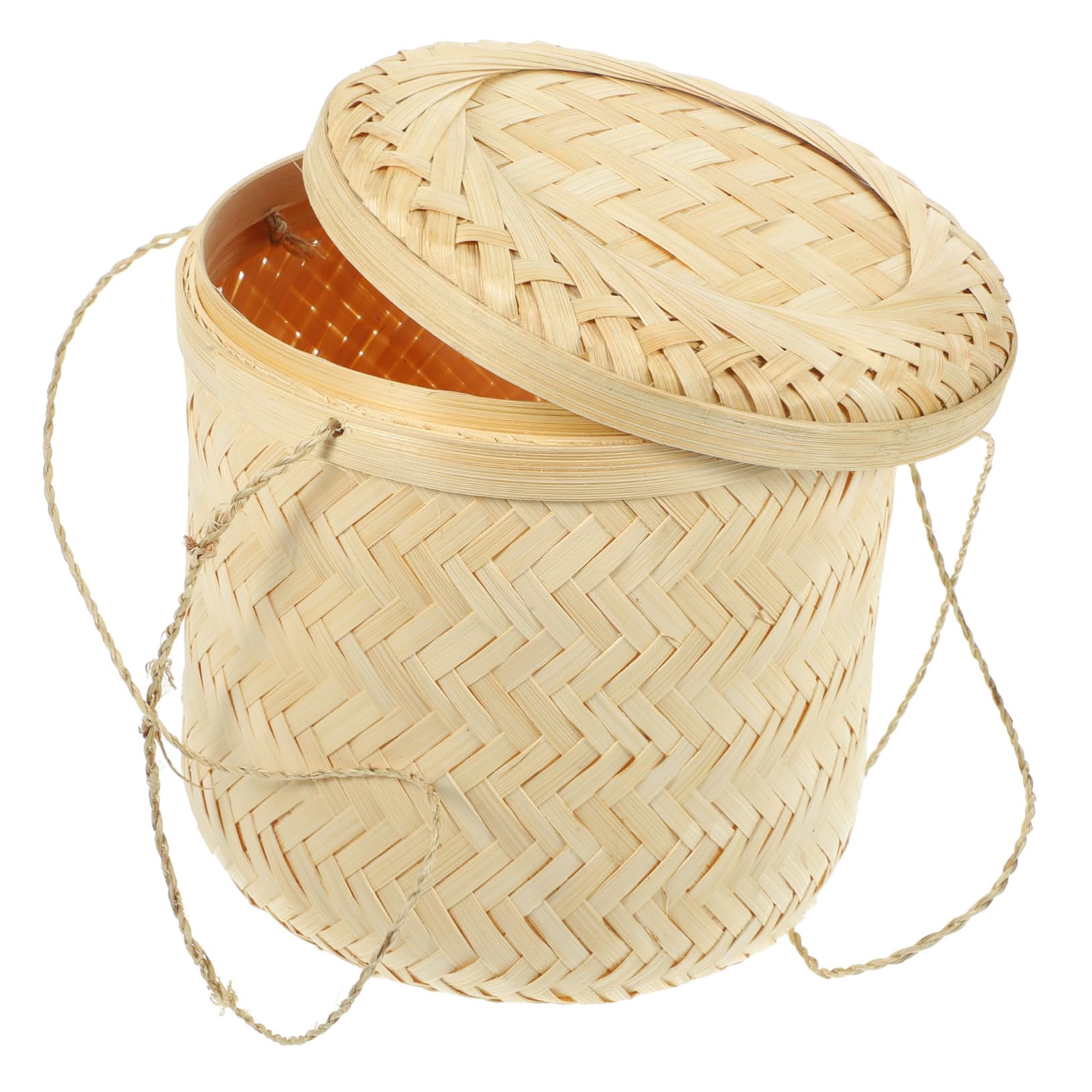 Handmade Bamboo Tea Storage Basket - Woven Organizer for Tea Bags, Coffee Pods & Spices | Eco-Friendly Kitchen & Pantry Container for Home & Office Use
