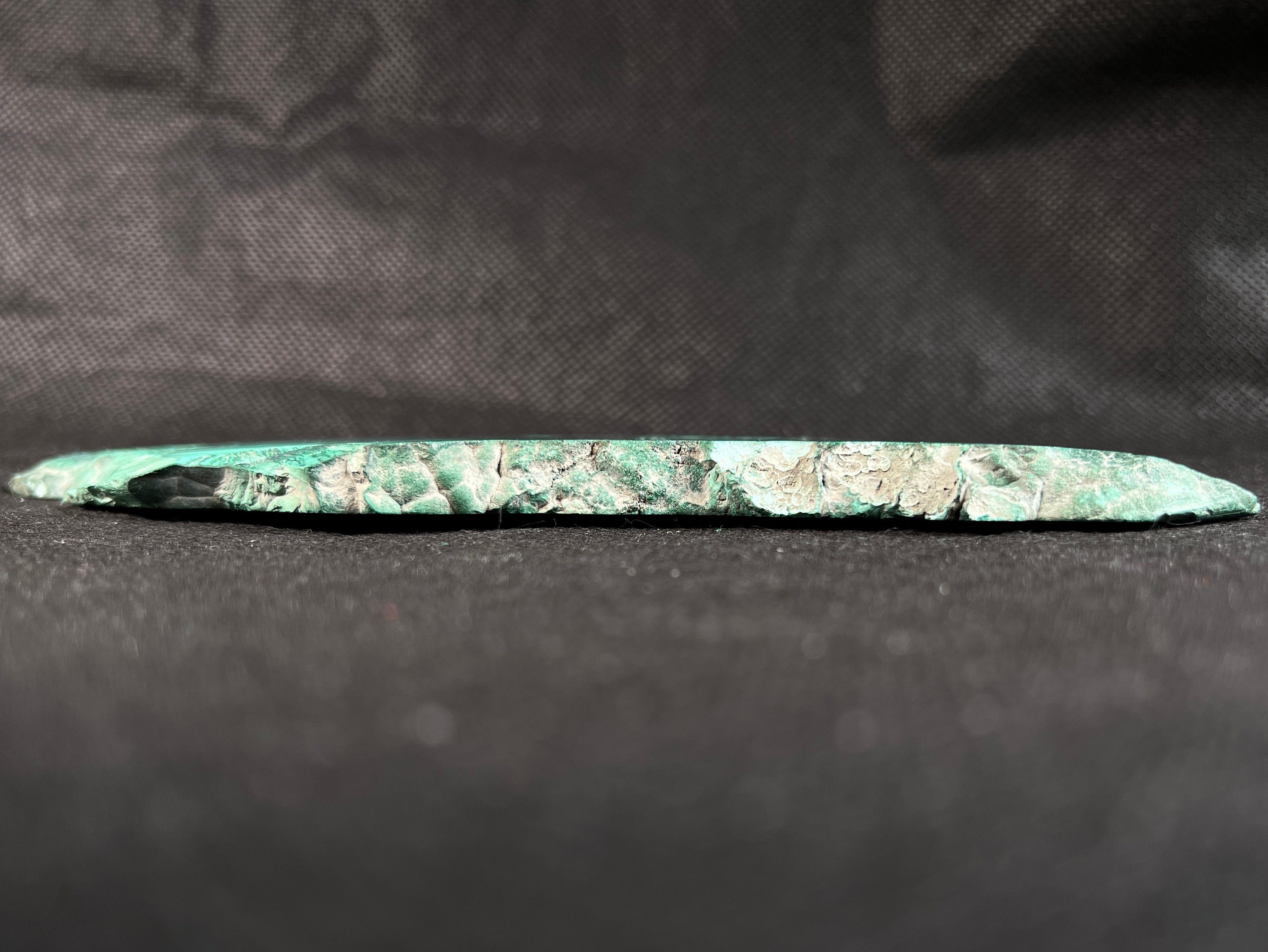 Premium MALACHITE Crystal Slab - Natural Green Malachite Stone for Jewelry Making, Unique Spiritual Gift & Home Decor (50429) | Healing Crystal Display, Meditation Space Decor, Energy Stone Collection