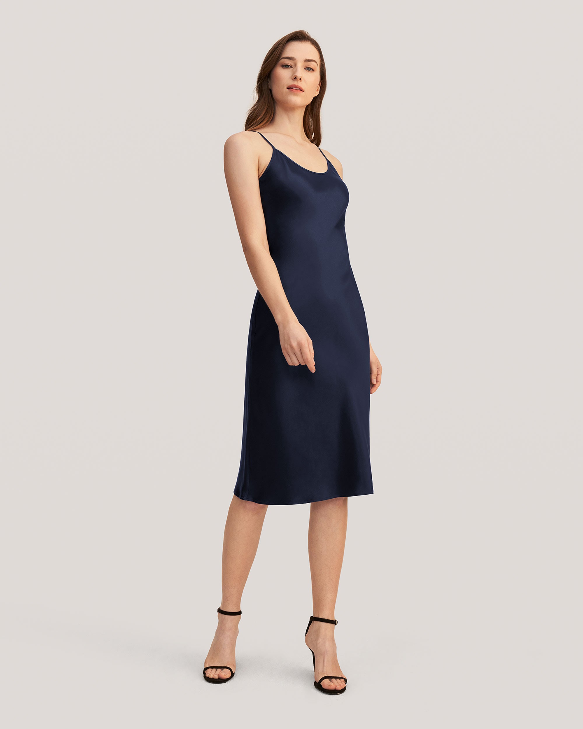 LILYSILK Women's Silk Cami Dress - Elegant Sleeveless V-Neck Slip Dress for Casual, Party & Wedding | Perfect for Date Night, Vacation & Special Occasions