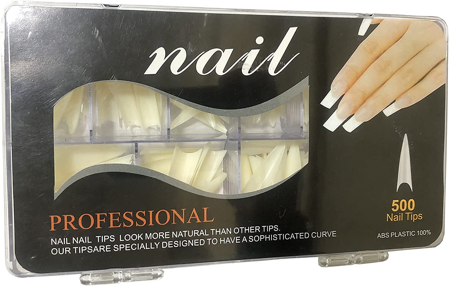 Professional Traditional Tattoo Nail Tips - 500pcs Acrylic Nail Art Supplies for Salon & Home Manicure | Perfect for Tattoo Artists, Nail Technicians & DIY Nail Enthusiasts