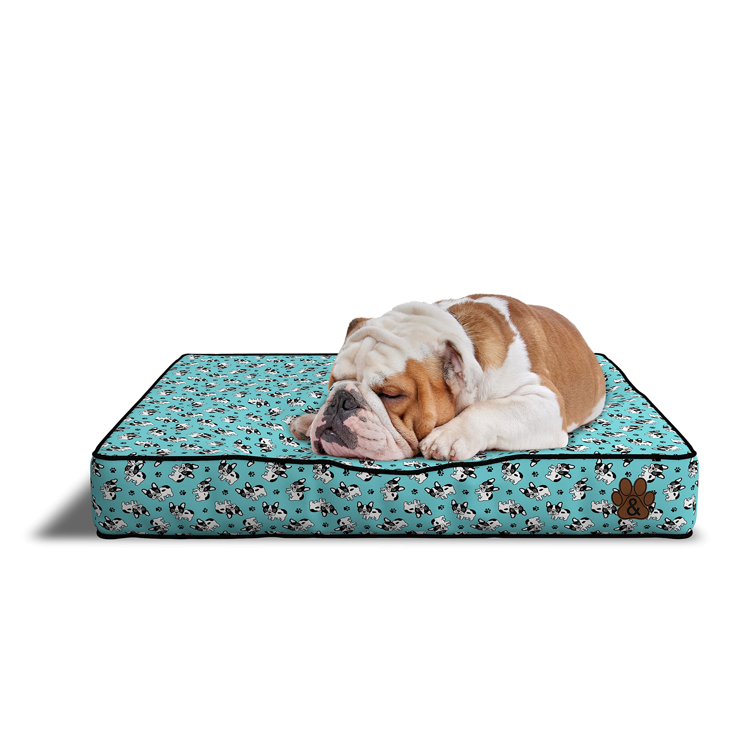 Premium Orthopedic Dog Bed for Large, Medium & Small Dogs - Soft Pet Mattress with Removable Washable Cover, Waterproof & Non-Slip Bottom - Ideal for Crates, Kennels & Home Use (Grey Plush, Small)