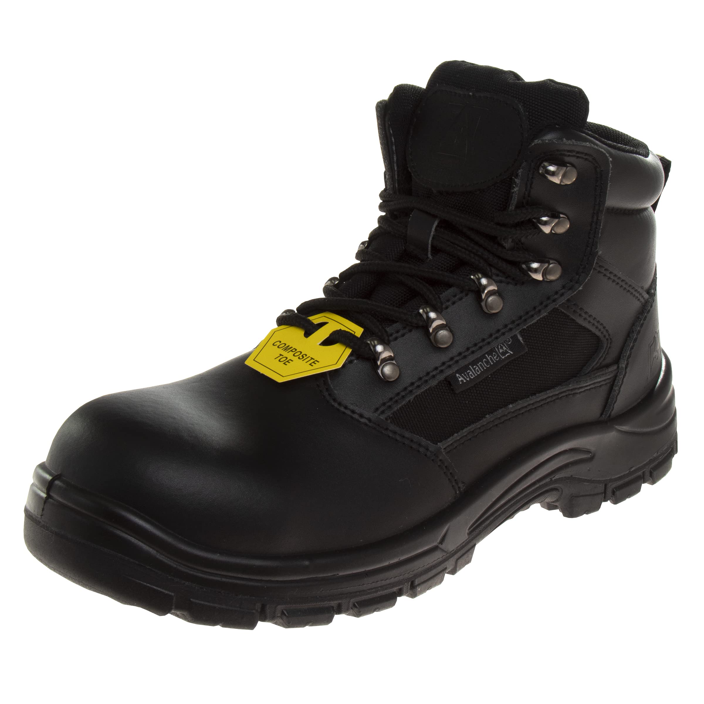 Avalanche Men's Safety Work Boots - Steel Toe & Composite Toe Construction for Heavy Duty Protection | Ideal for Construction, Warehouse & Industrial Work