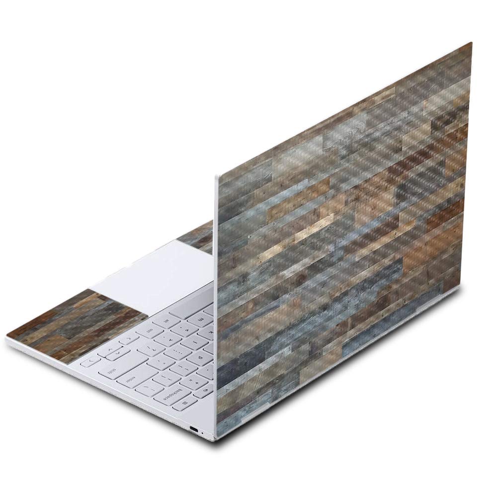 Premium Carbon Fiber Skin for Google Pixelbook - Gray Wood Texture | Protective & Durable Cover | Easy to Apply & Remove | Made in USA | Perfect for Work, Travel & Home Office Use