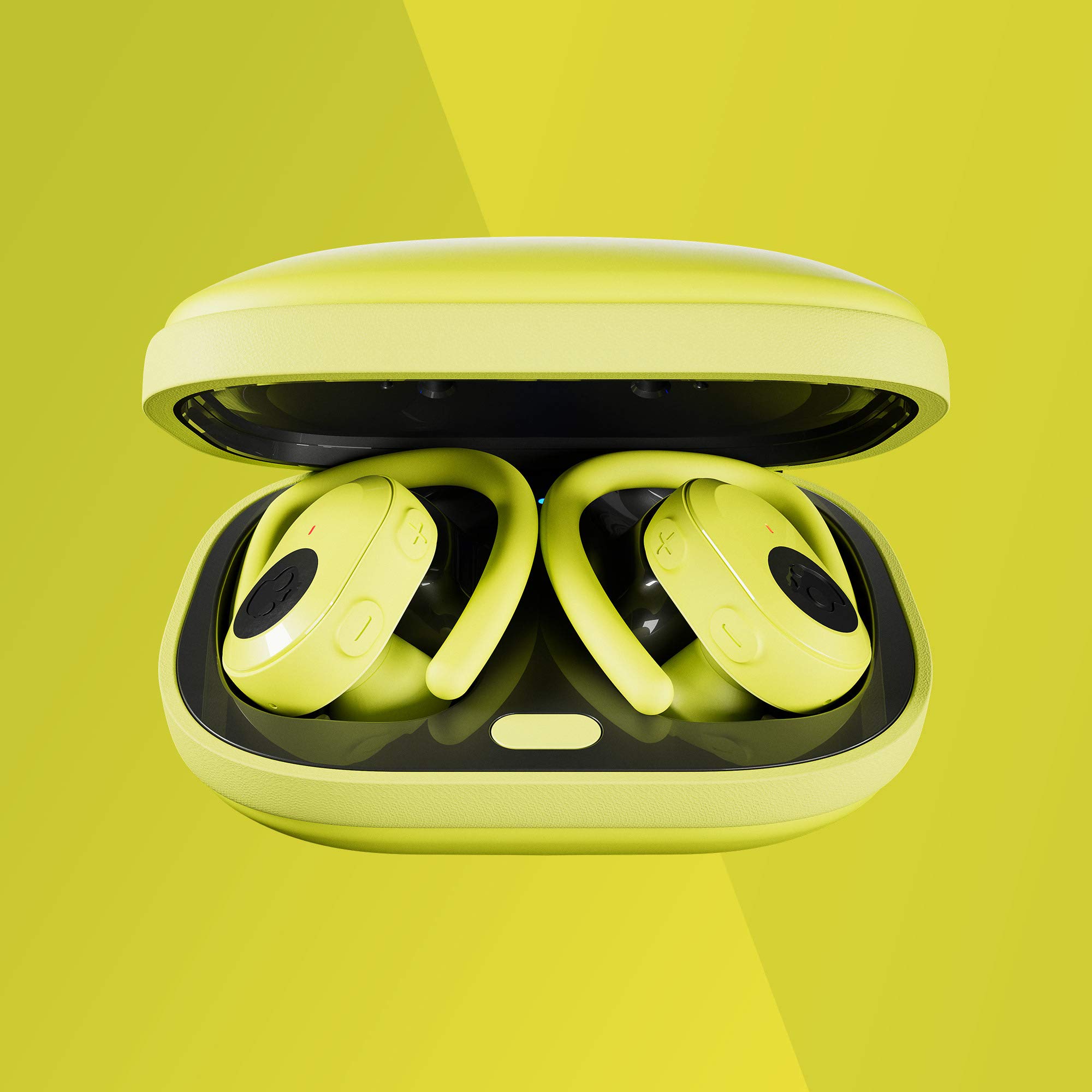 Skullcandy Push Ultra True Wireless Earbuds - Bluetooth 5.2, 34H Battery, IP55 Waterproof, Noise Isolation (Electric Yellow) for Gym, Running, Workouts & Travel - Model S2BDW-N746