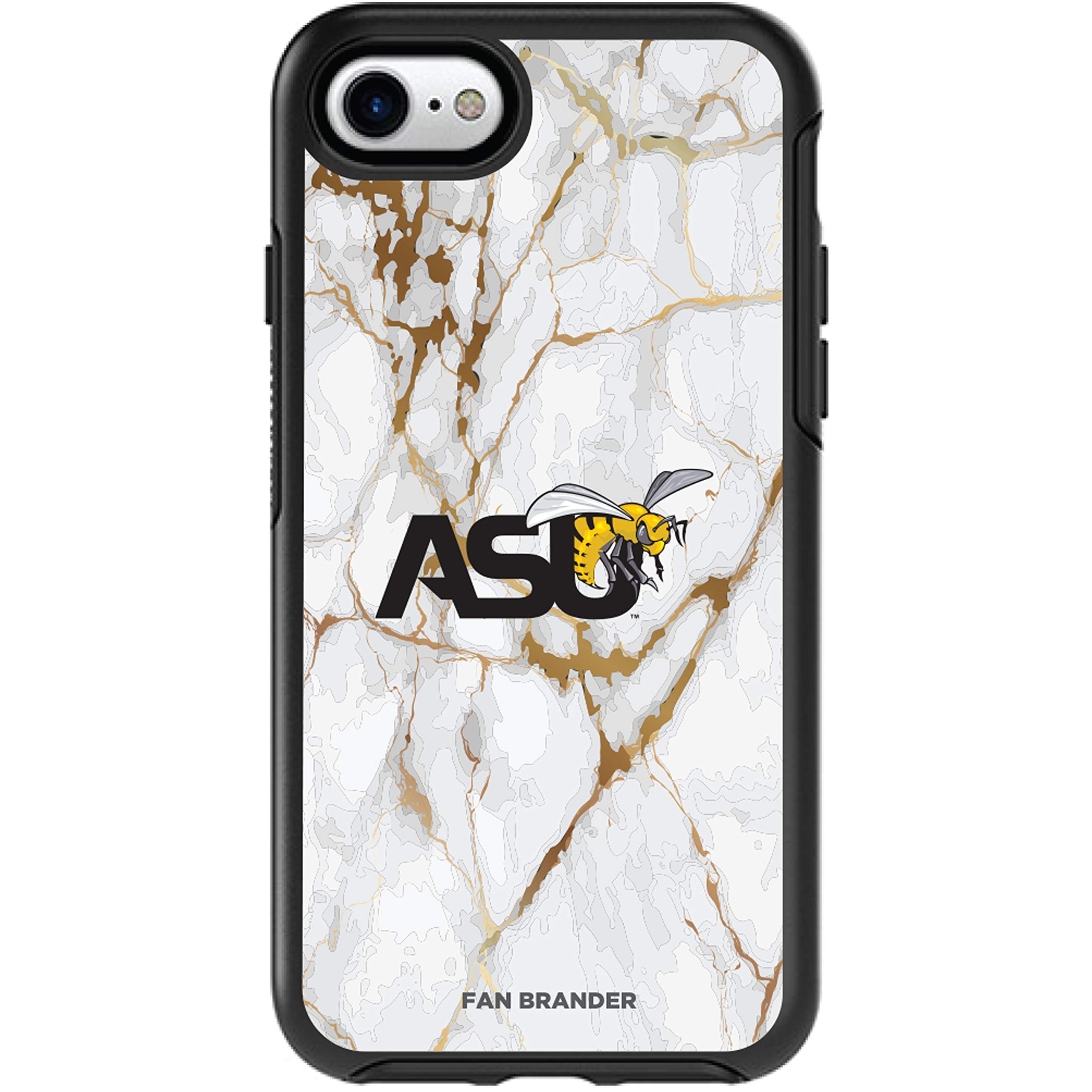 NCAA OtterBox Symmetry Case for Apple iPhone - White Marble Design | Durable Protective Phone Cover | Perfect for College Fans & Everyday Use