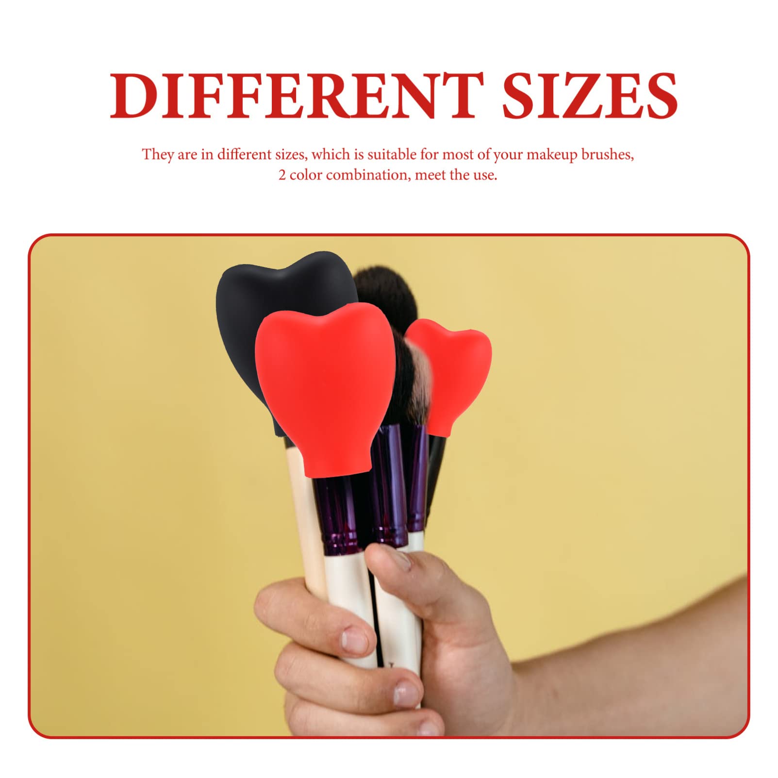 Beaupretty 6-Piece Silicone Makeup Brush Covers - Reusable Cosmetic Brush Protectors for Travel & Storage | Dustproof Makeup Brush Holder Set for Professional & Home Use