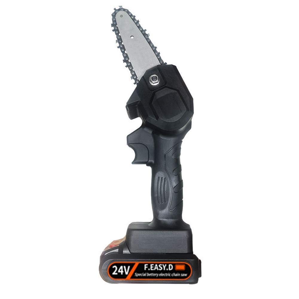 24V Cordless Electric Chainsaw - Rechargeable Lithium Battery Mini Chainsaw for Woodworking, Pruning & Garden Logging | Portable One-Handed Chainsaw for DIY Projects & Outdoor Cutting