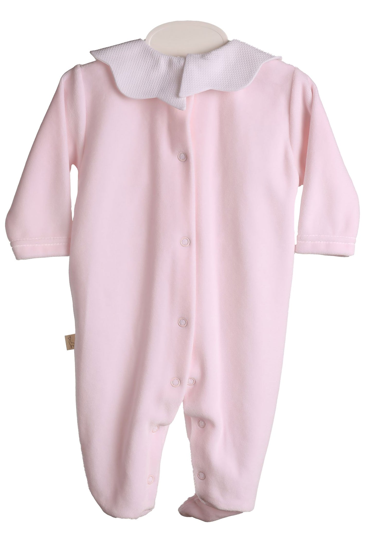 True Scalloped Collar Velour Sleepsuit for Women - Soft & Cozy Winter Pajama Set - Perfect for Christmas, Lounge Wear & Bedtime Comfort