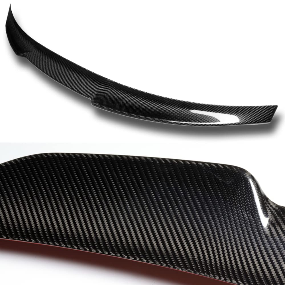 Carbon Fiber V-Style Lift Gate Trunk Spoiler Wing for 2017-2021 Audi A5/A5 Quattro/S5 Coupe (2DR) - Real Carbon Fiber Rear Trunk Lip Spoiler - Perfect for Car Enthusiasts & Performance Upgrades