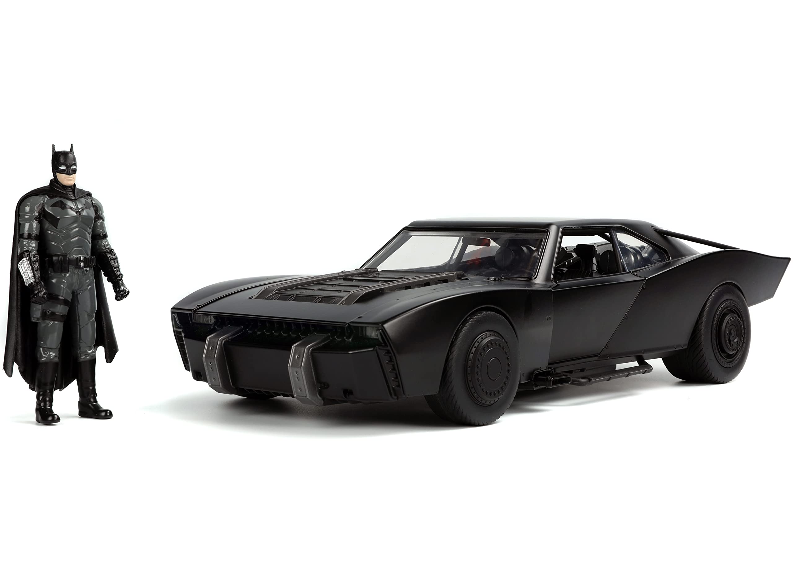 Jada Toys DC Comics The Batman 1:18 Scale Die-Cast Batmobile with LED Lights & 3.75