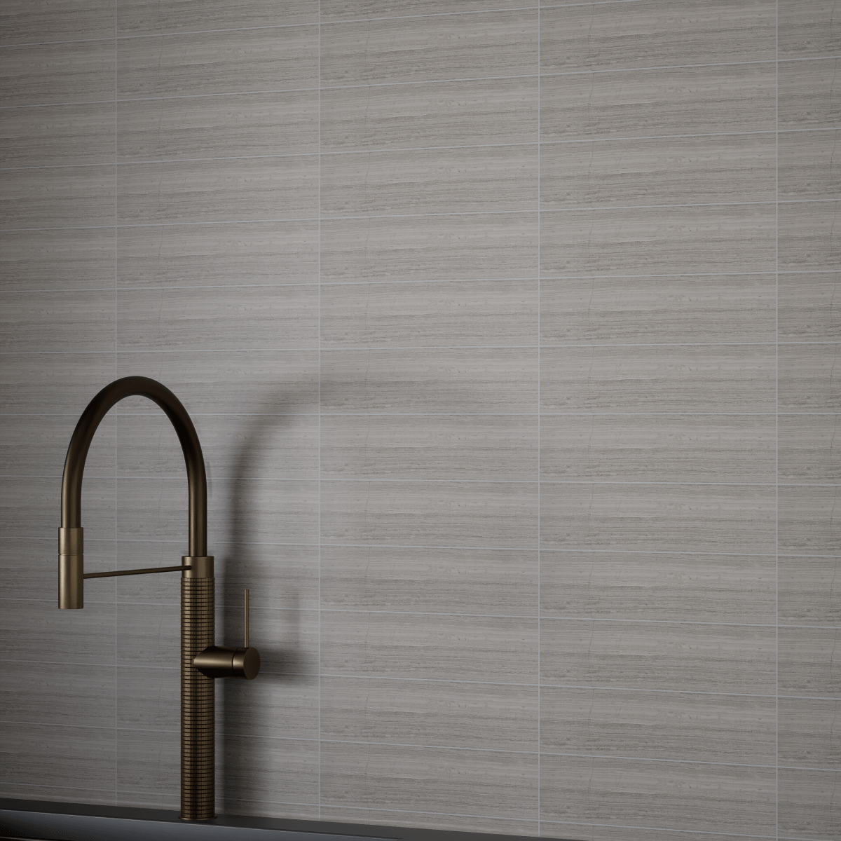 3 X 9 Inch Strada Mist Polished Limestone Tile - Premium Natural Stone for Kitchen Backsplash, Bathroom Walls & Flooring