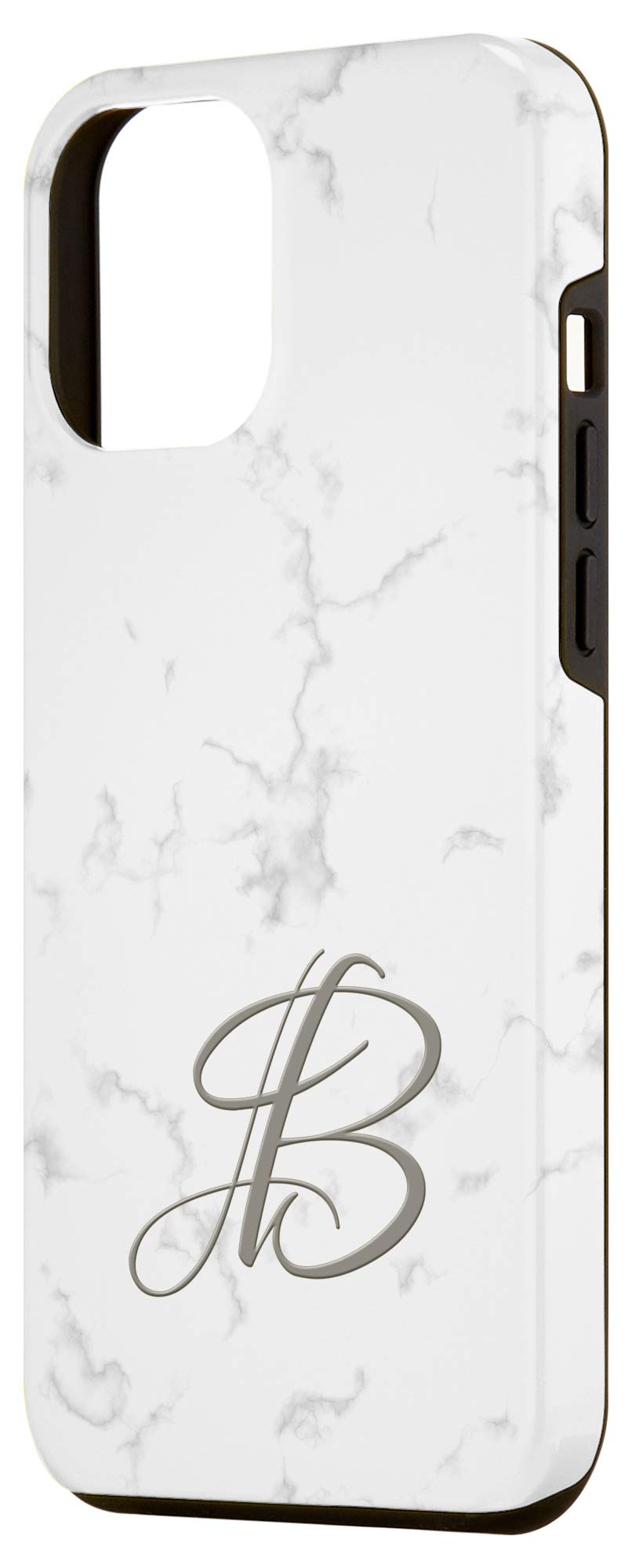 iPhone 12 Pro Max Custom Monogram Phone Case - Personalized Alphabet Letter B Design - Durable Protective Cover for Work, Travel & Everyday Use