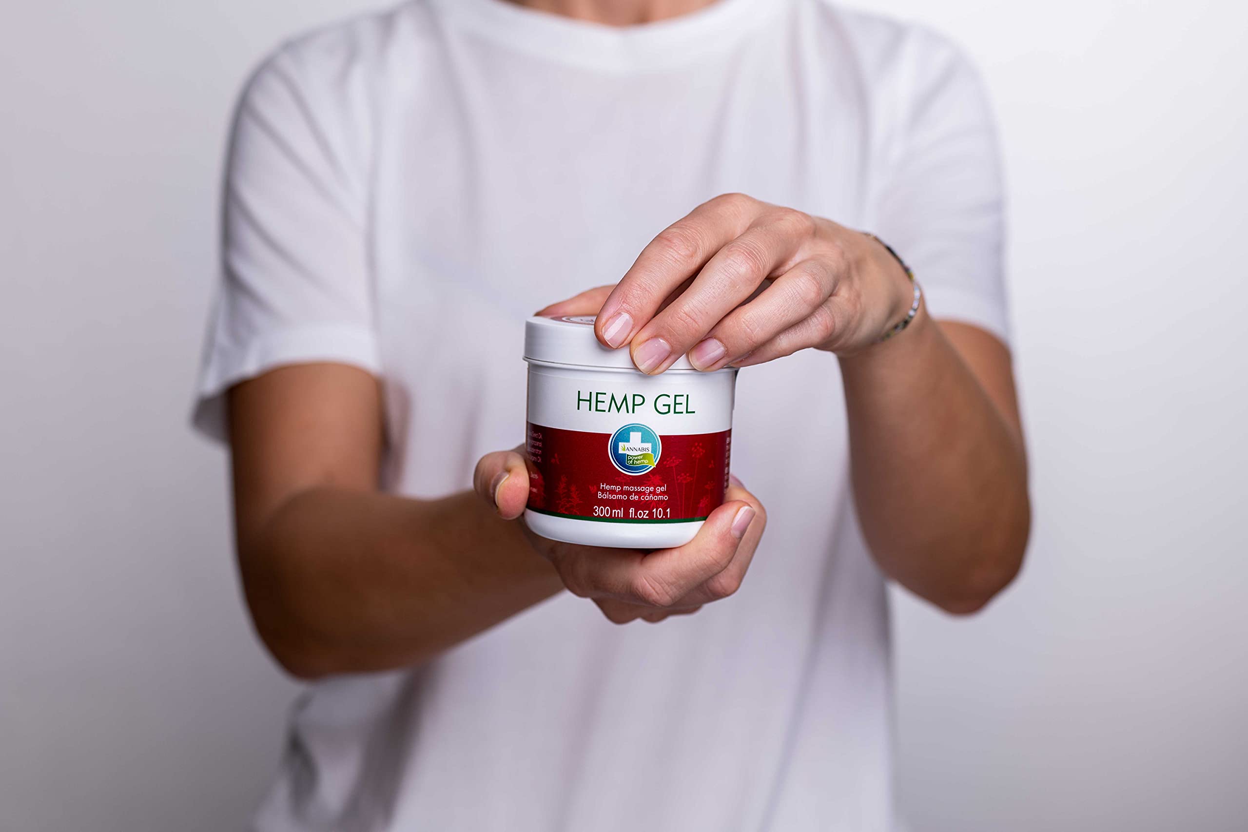 Annabis Hemp Oil Infused Muscle Relief Gel for Pain & Soreness | THC-Free Deep Tissue Massage Gel | 330ml | Post-Workout Recovery & Joint Support