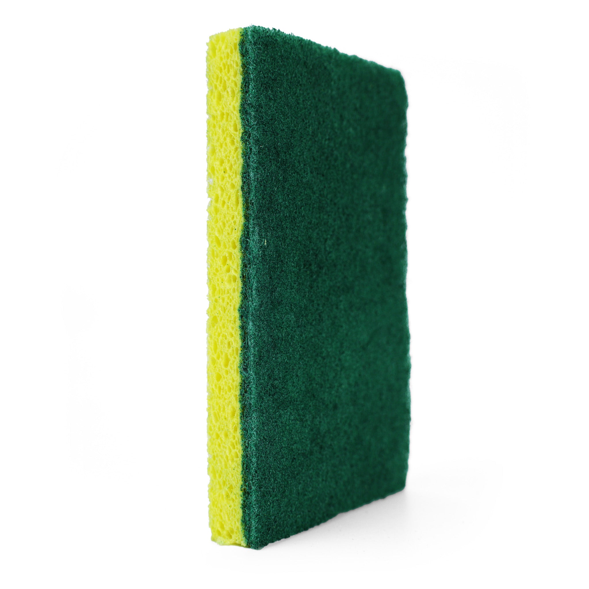Eco-Friendly Cellulose Sponge with Green Scrub Pad (5-Pack) - Perfect for Kitchen Cleaning, Dishwashing, and Household Chores