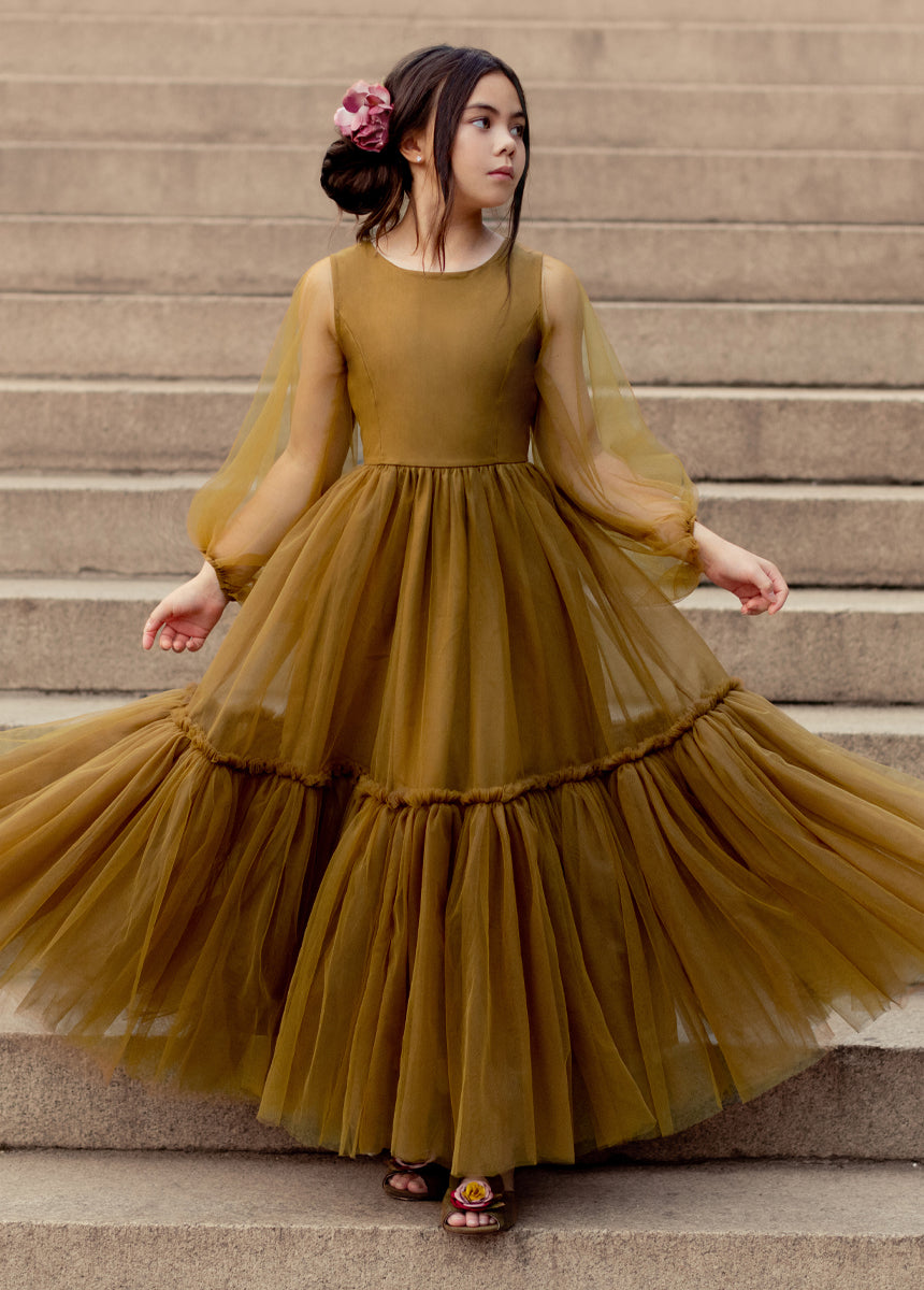 Tianna Dress in Bistre - Elegant Women's Casual Dress for Summer, Fall, Date Night & Special Occasions | Comfortable & Stylish Fashion