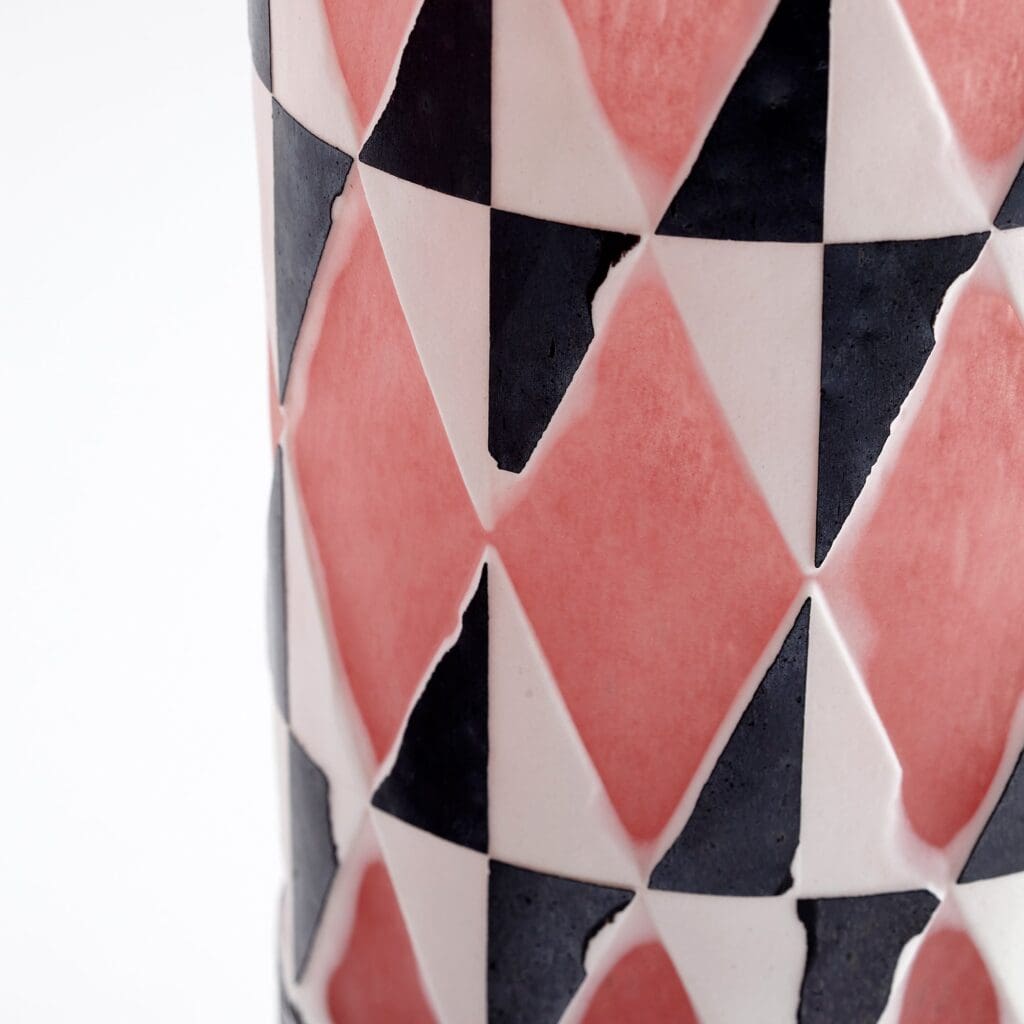 Cyan Design 11107 Large Black and White Mesa Vase - Modern Home Decor for Living Room, Dining Table & Office Centerpiece