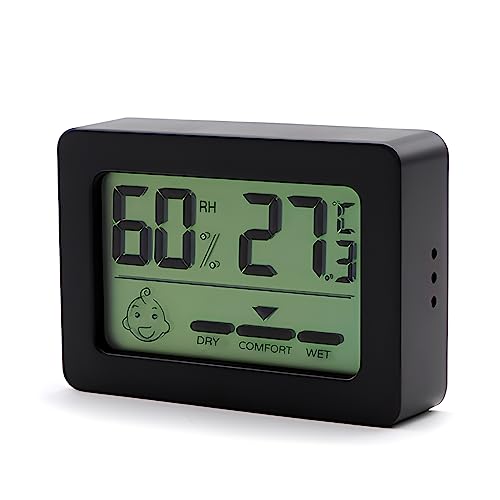 Digital Reptile Thermometer Hygrometer - Accurate Temperature & Humidity Gauge for Reptile Tanks & Terrariums - Mini LCD Display for Easy Monitoring - Perfect for Bearded Dragons, Snakes & Geckos Habitats