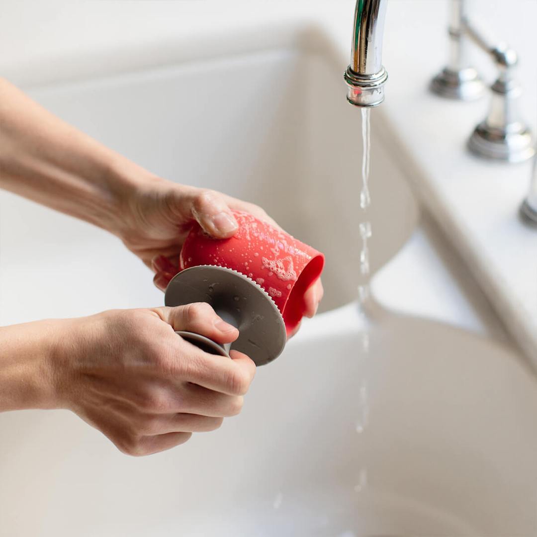 EZPZ Mushroom Sponge - Non-Scratch Cleaning Sponge for Kitchen, Dishes, and Bathroom | Eco-Friendly, Durable & Multi-Purpose Scrubber for Home Use