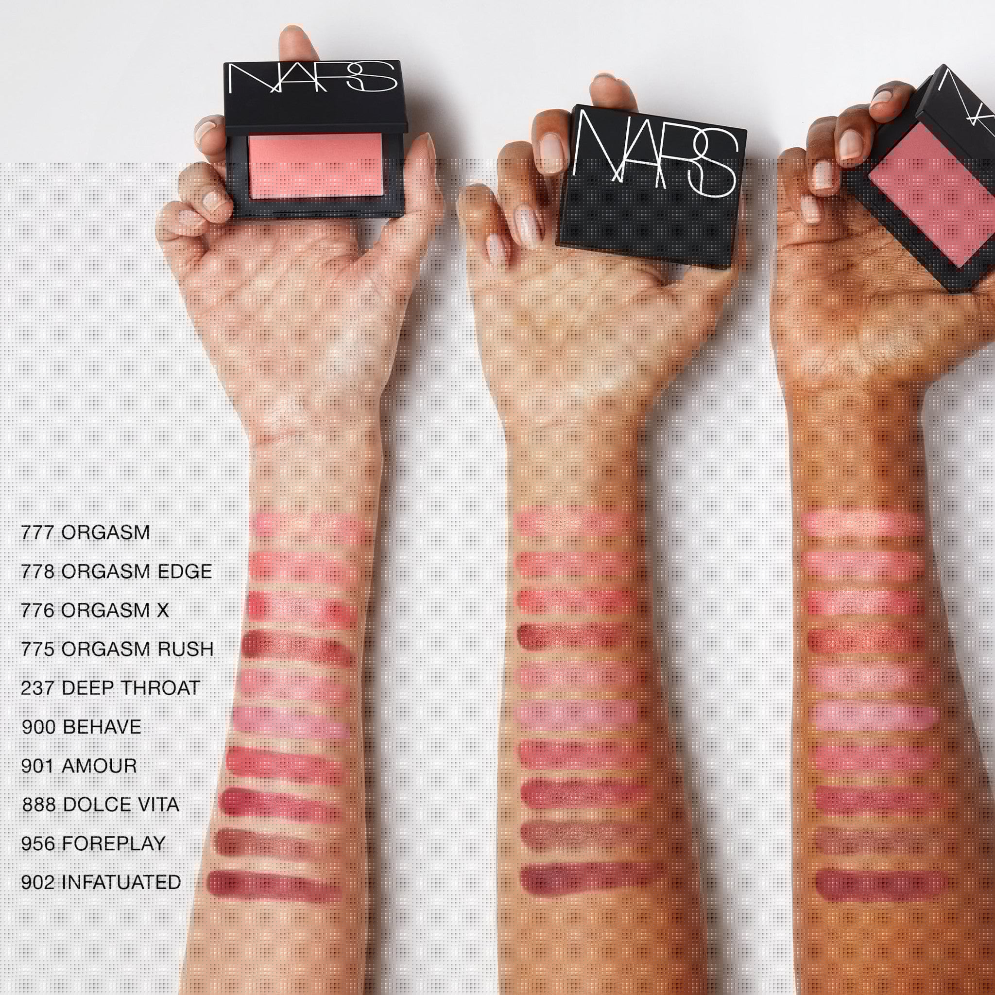 NARS Blush - Orgasm & Deep Throat Duo | Long-Lasting, Highly Pigmented Cheek Color for a Natural Flush | Perfect for Everyday Wear & Special Occasions