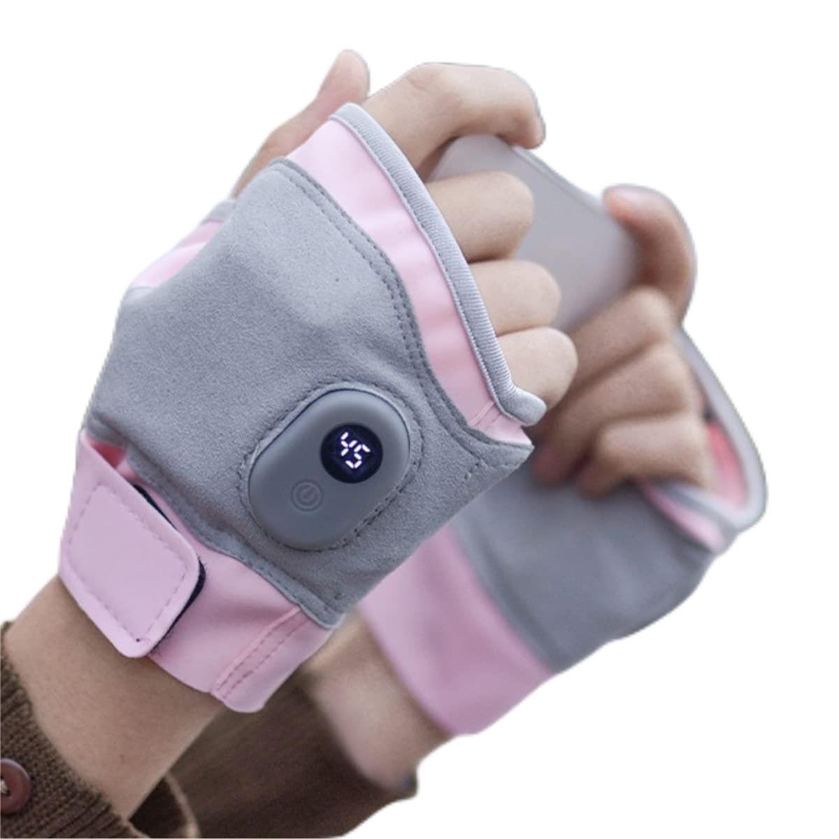 Electric Fingerless Heating Gloves for Writing - Rechargeable Hand Warmers for Students & Office Workers - Perfect for Indoor & Outdoor Use in Cold Weather, Typing, Studying, and Winter Activities