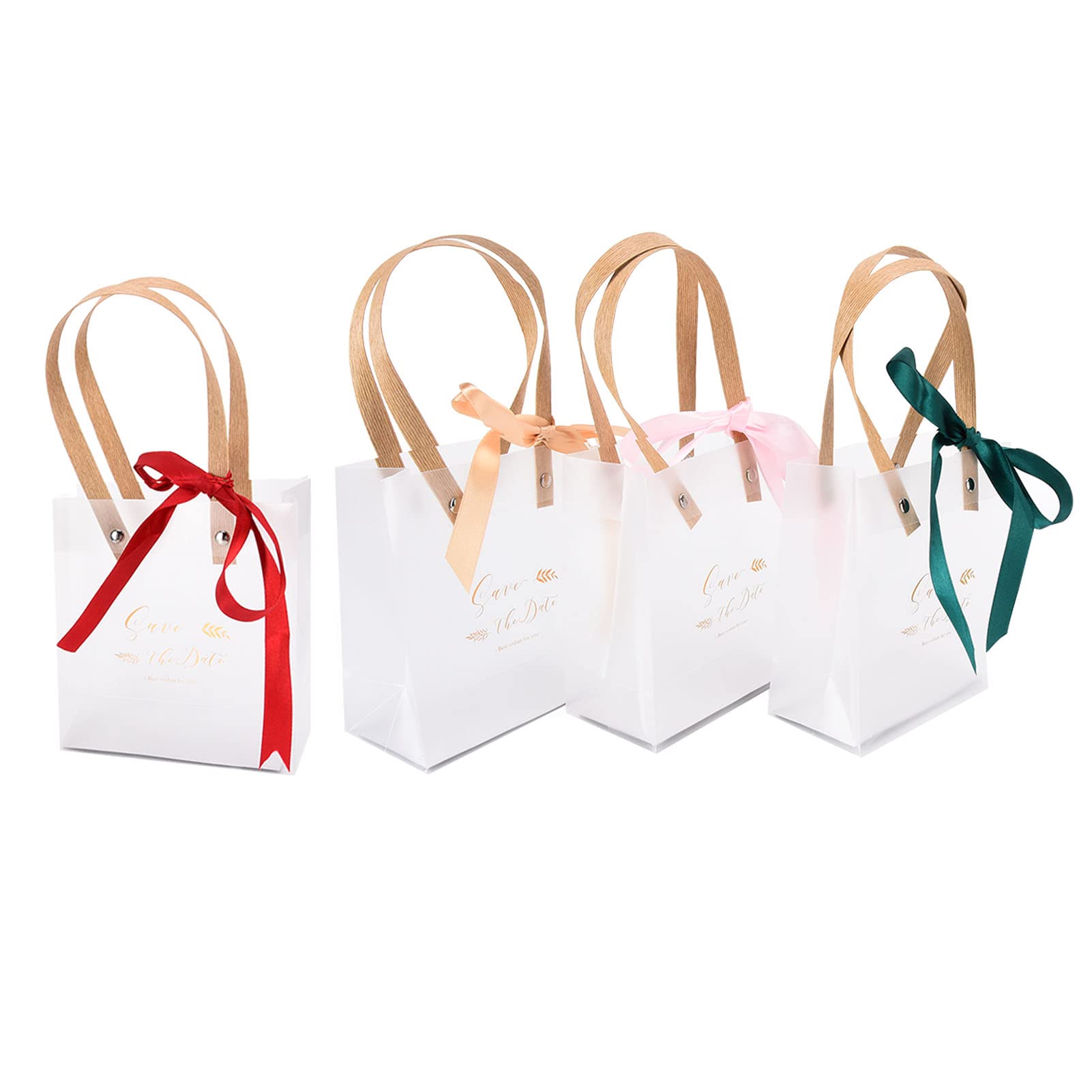 Clear PVC Transparent Handbag - Reusable Fashionable Party Gift Bag for Weddings, Shopping & Special Occasions | Perfect for Bridal Showers, Birthday Gifts & Travel Essentials