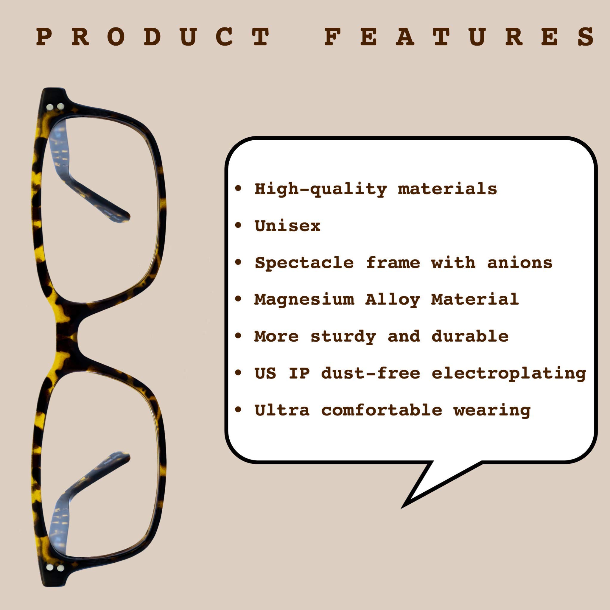 Blue Light Blocking Reading Glasses for Women & Men - Anti-Glare Computer Glasses for Screen Time & Digital Eye Strain Relief - Perfect for Office Work, Gaming & Reading