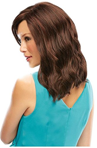 Jon Renau Heidi Wig - Long Wavy Synthetic Hair with Monofilament Top & Smart Lace Front - Boho Chic Beach Waves in 1B Color - Perfect for Daily Wear, Parties & Special Occasions