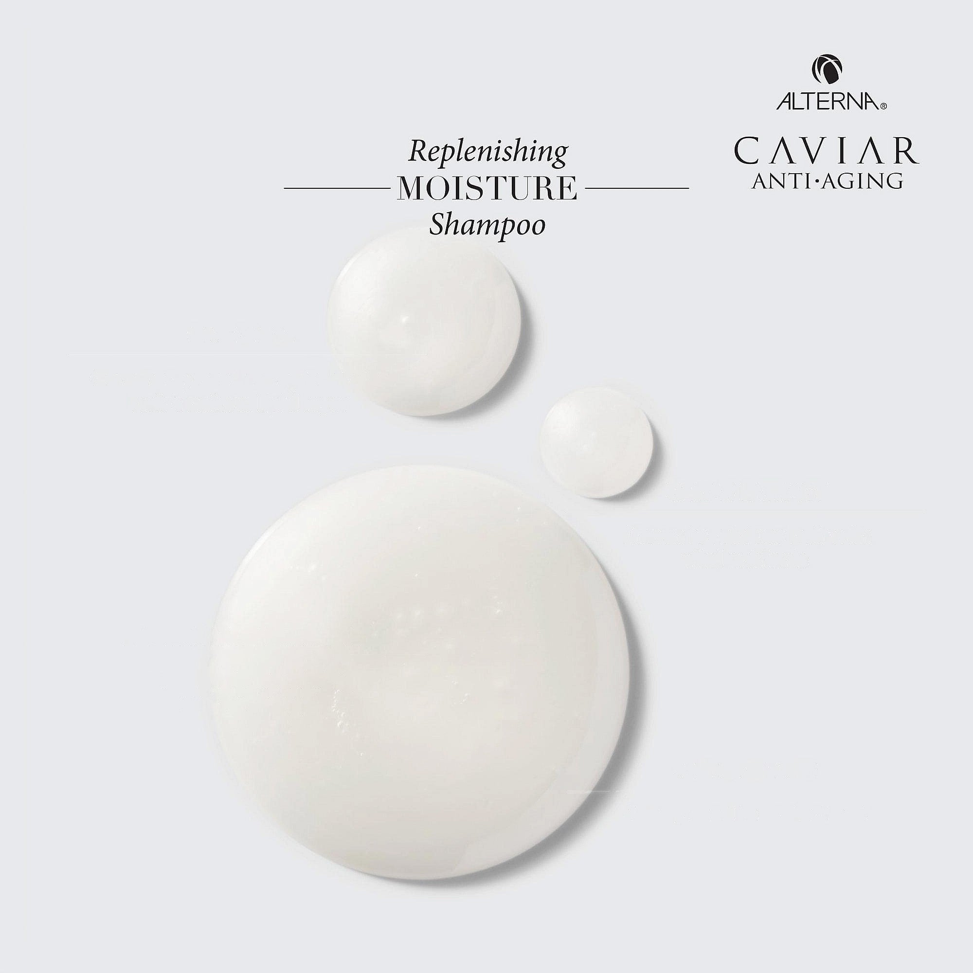 Alterna Caviar Anti-Aging Replenishing Moisture Shampoo for Dry, Damaged Hair - Hydrating & Repairing Formula for Salon-Quality Shine at Home