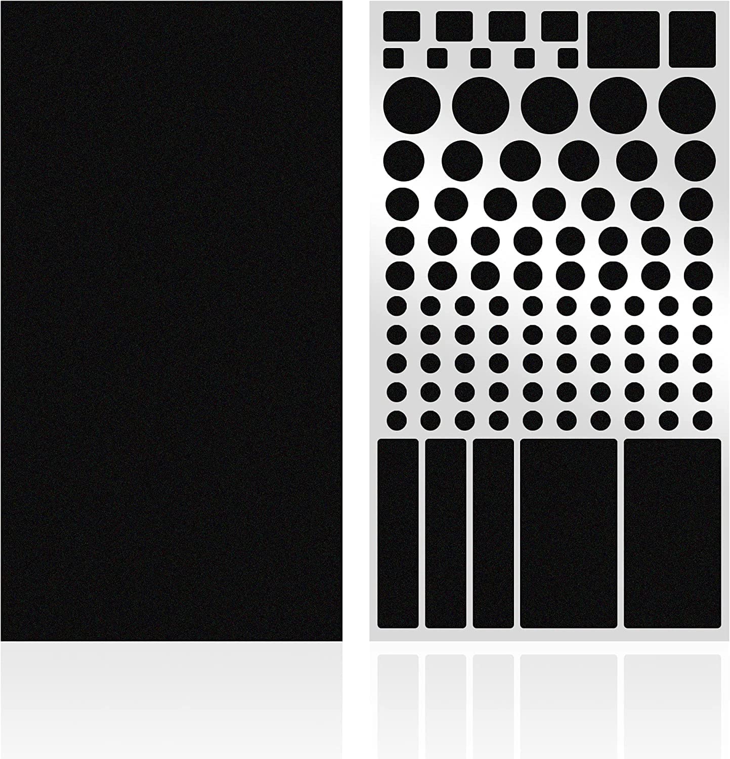 FLANCCI Light Blocking Stickers - 80-100% LED Dimming Filters (2 Sheets) - Blackout Router Covers & LED Light Covers - Perfect for Home Theater, Gaming Rooms & Bedroom Light Control