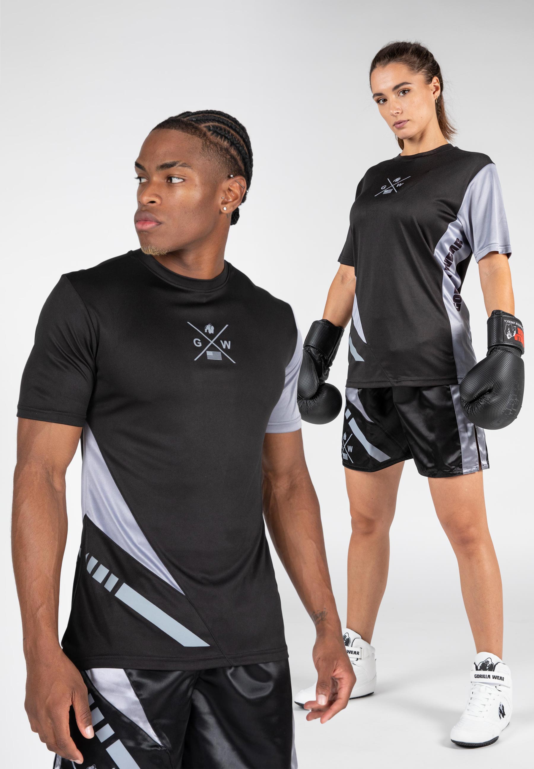 Hornell Unisex T-Shirt - Soft Cotton Casual Tee for Men & Women - Black & Gray - Perfect for Everyday Wear, Gym, and Outings
