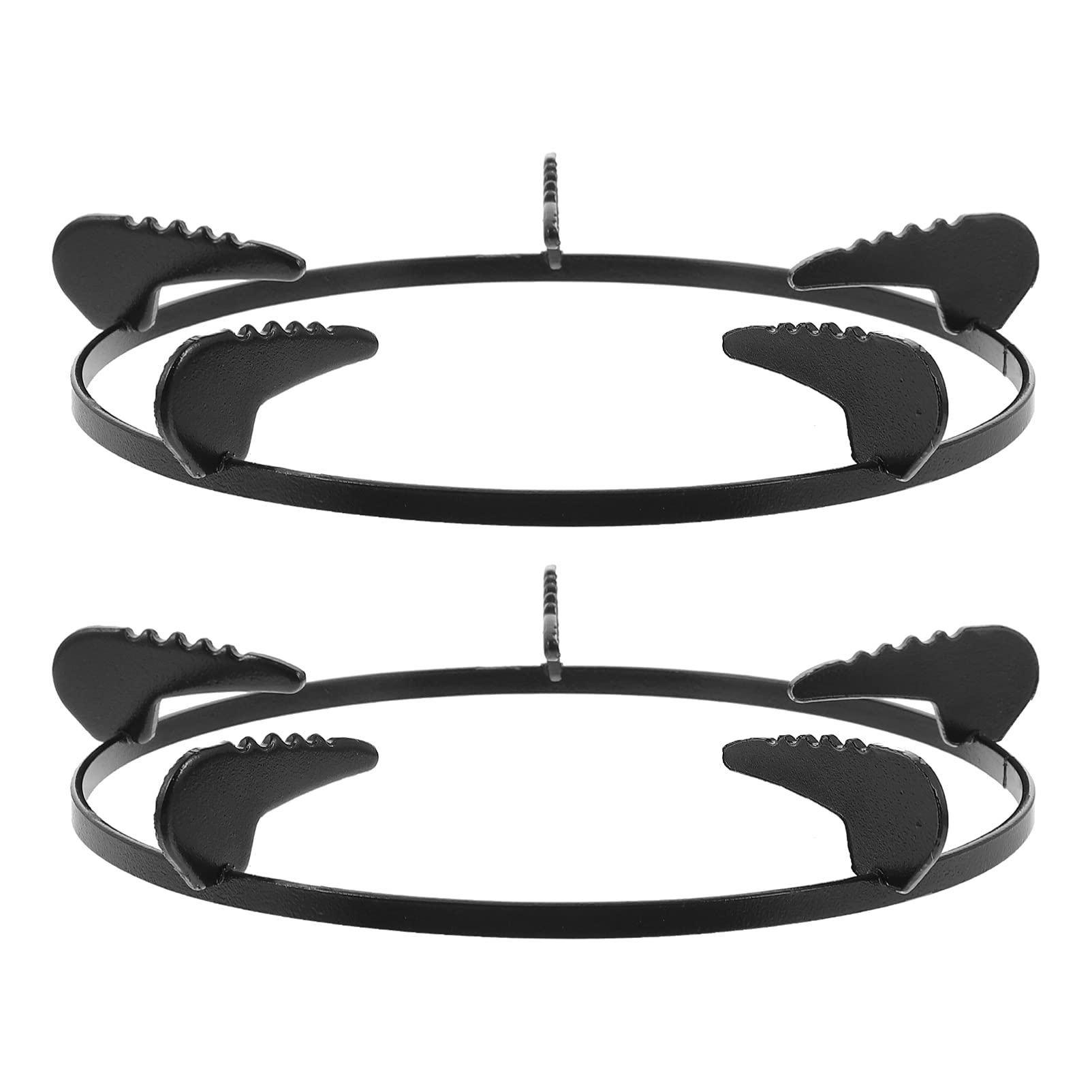 SOLUSTRE 2-Piece Cast Iron Wok Stand & Burner Bracket - Heavy Duty Stove Adapter for Wok Cooking, Kitchen Accessories - Perfect for Asian Cuisine, Stir Fry, and Home Cooking Scenes