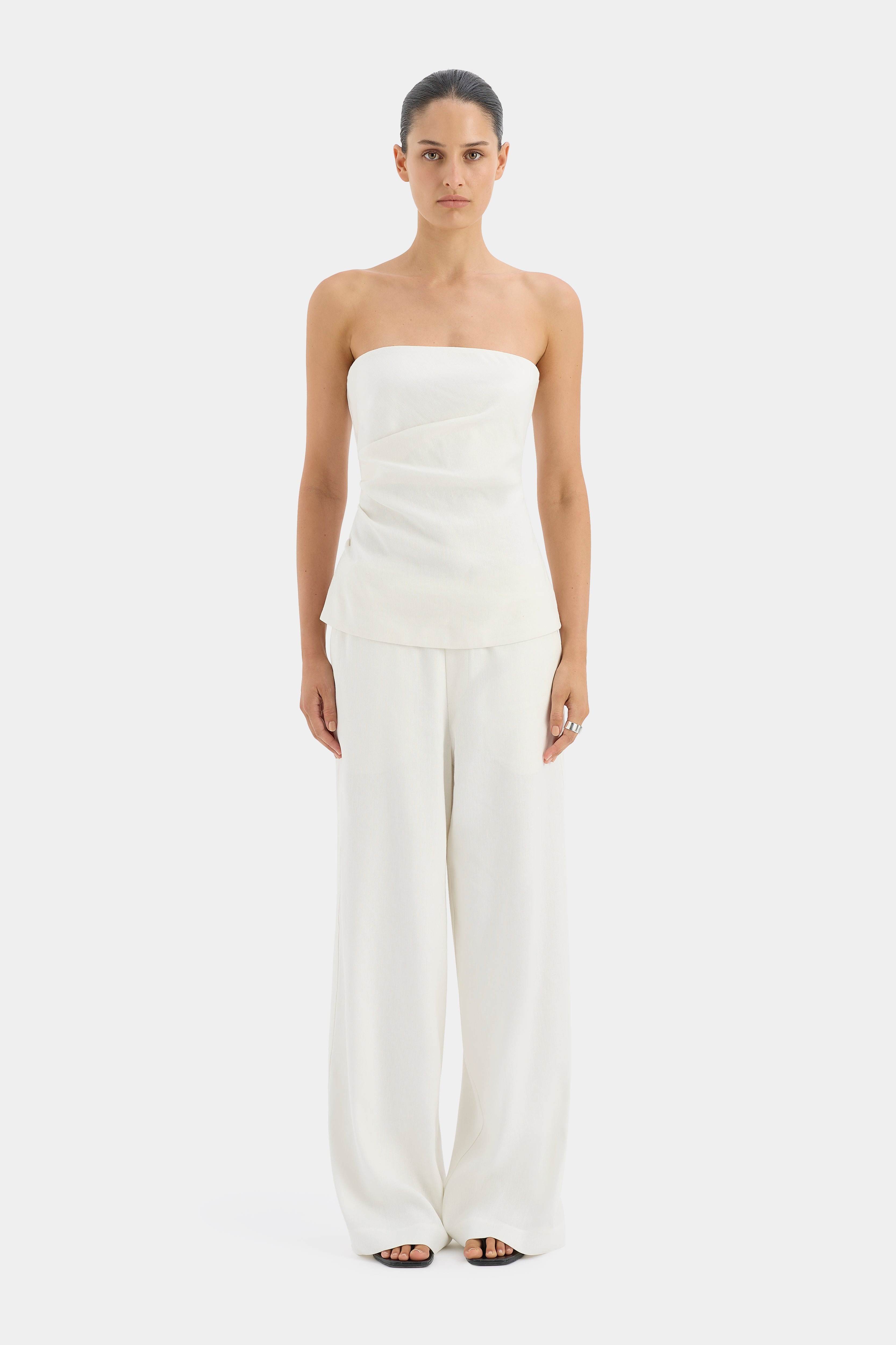Elegant Dorian Pleated Bodice Top for Women - Perfect for Weddings, Parties & Special Occasions