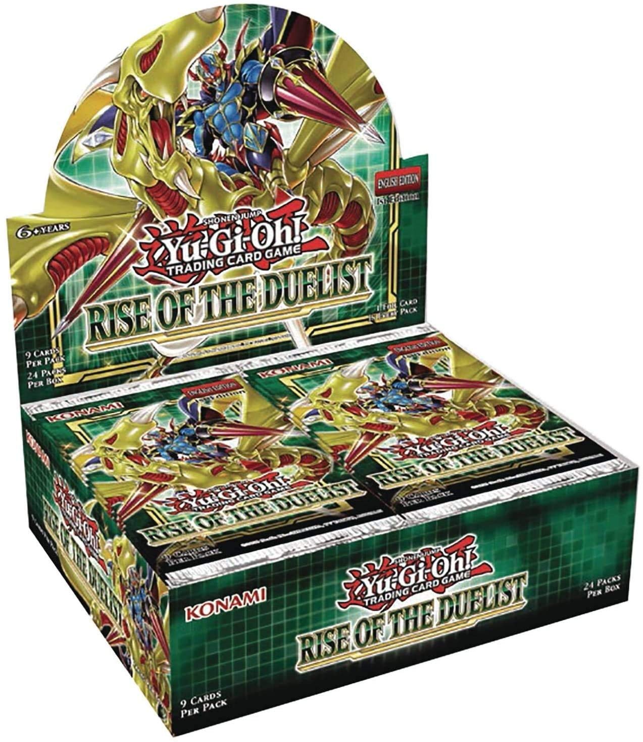 Yu-Gi-Oh! Trading Card Game: Rise of The Duelist Booster Display Box (24 Packs) - Collectible Cards for Tournaments & Casual Play