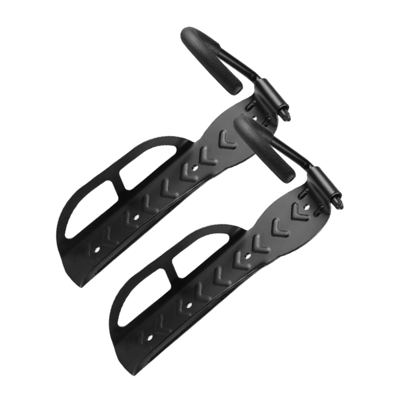 BIUDECO 2-Pack Heavy Duty Bike Hooks - Solid Metal Pedal Mount Bike Hanger for Garage Storage, Wall Mounted Bicycle Organizer - Perfect for Garage, Shed, or Basement Bike Storage
