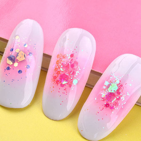 Holographic Mermaid Nail Glitter Flakes - Premium Nail Art Decorations for DIY Manicures, Acrylic Nails & Gel Polish - Shimmering Rainbow Glitter for Party, Wedding & Special Occasion Nails
