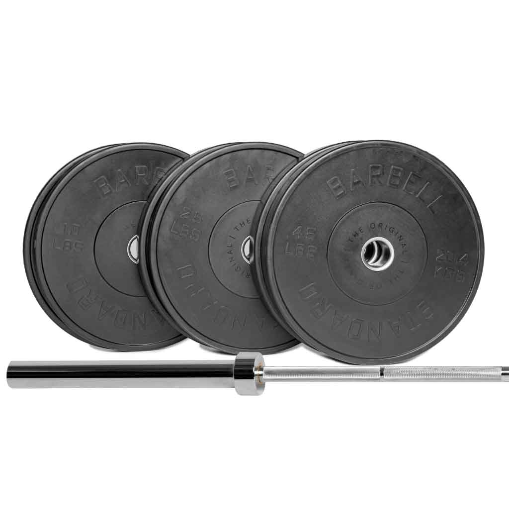 2000 lbs Power Barbell Weight Set - Olympic Weight Lifting Bar & Plates for Home Gym Strength Training - Perfect for CrossFit, Powerlifting & Bodybuilding Workouts